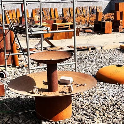 Rusted Steel Planter Pots Factory